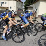 01.06.2018 Wyścig kolarski „Szlakiem walk mjr Hubala”. Etap I Poświętne - Ostrowiec Świętokrzyski / Jarosław Kubalski / Radio Kielce