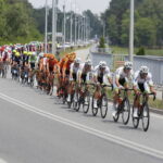 03.06.2018 13. Międzynarodowy Wyścig Kolarskie Szlakiem Walk Majora Hubala. IV etap. Radoszyce - Końskie / Jarosław Kubalski / Radio Kielce