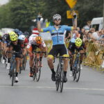 03.06.2018 13. Międzynarodowy Wyścig Kolarskie Szlakiem Walk Majora Hubala. IV etap. Radoszyce - Końskie. Zwycięzcą etapu został Filippo Fortin / Jarosław Kubalski / Radio Kielce