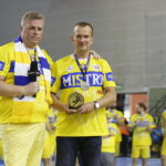 03.06.2018 Kielce. Mecz finałowy PGNiG Superligi PGE Vive Kielce - Wisła Płock. PGE Vive Kielce zdobyło Mistrza Polski po raz piętnasty. Pożegnanie zawodników. Bertus Servaas i trener Tomasz Strząbała / Jarosław Kubalski / Radio Kielce