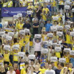 03.06.2018 Kielce. Mecz finałowy PGNiG Superligi PGE Vive Kielce - Wisła Płock. PGE Vive Kielce zdobyło Mistrza Polski po raz piętnasty. Pożegnanie zawodników. Karol Bielecki / Jarosław Kubalski / Radio Kielce