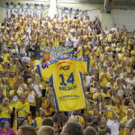 03.06.2018 Kielce. Mecz finałowy PGNiG Superligi PGE Vive Kielce - Wisła Płock. PGE Vive Kielce zdobyło Mistrza Polski po raz piętnasty. Pożegnanie zawodników. Karol Bielecki / Jarosław Kubalski / Radio Kielce
