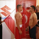 08.06.2018 Kielce. Oficjalne ważenie zawodników przed meczem bokserskim Polska - Turcja / Jarosław Kubalski / Radio Kielce