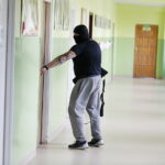 12.06.2018 Kielce. SP nr 24. Zdjęcia do filmu edukacyjnego: jak zachowywać się podczas ataku terrorystycznego na szkołę / Jarosław Kubalski / Radio Kielce