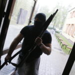 12.06.2018 Kielce. SP nr 24. Zdjęcia do filmu edukacyjnego: jak zachowywać się podczas ataku terrorystycznego na szkołę / Jarosław Kubalski / Radio Kielce