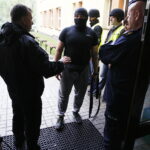 12.06.2018 Kielce. SP nr 24. Zdjęcia do filmu edukacyjnego: jak zachowywać się podczas ataku terrorystycznego na szkołę / Jarosław Kubalski / Radio Kielce