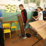 12.06.2018 Kielce. SP nr 24. Zdjęcia do filmu edukacyjnego: jak zachowywać się podczas ataku terrorystycznego na szkołę / Jarosław Kubalski / Radio Kielce