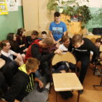 12.06.2018 Kielce. SP nr 24. Zdjęcia do filmu edukacyjnego: jak zachowywać się podczas ataku terrorystycznego na szkołę / Jarosław Kubalski / Radio Kielce