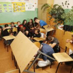 12.06.2018 Kielce. SP nr 24. Zdjęcia do filmu edukacyjnego: jak zachowywać się podczas ataku terrorystycznego na szkołę / Jarosław Kubalski / Radio Kielce