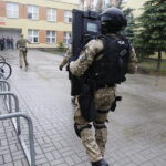 12.06.2018 Kielce. SP nr 24. Zdjęcia do filmu edukacyjnego: jak zachowywać się podczas ataku terrorystycznego na szkołę / Jarosław Kubalski / Radio Kielce