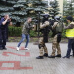 12.06.2018 Kielce. SP nr 24. Zdjęcia do filmu edukacyjnego: jak zachowywać się podczas ataku terrorystycznego na szkołę / Jarosław Kubalski / Radio Kielce