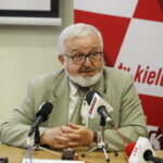 14.06.2018 Kielce. PśK. Konferencja z udziałem zespołów studentów, laureatów III miejsca konkursu łazików marsjańskich w USA i zwycięzców wyścigu samochodów elektrycznych Green Power w Bydgoszczy. Prof. Tomasz Lech Stańczyk / Jarosław Kubalski / Radio Kielce