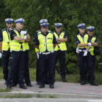 15.06.2018 Kielce. Konkurs na najlepszego policjanta świętokrzyskiej drogówki. Policjanci kierują ruchem na skrzyżowaniu ulic Warszawskiej i Orkana / Jarosław Kubalski / Radio Kielce