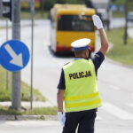 15.06.2018 Kielce. Konkurs na najlepszego policjanta świętokrzyskiej drogówki. Policjanci kierują ruchem na skrzyżowaniu ulic Warszawskiej i Orkana / Jarosław Kubalski / Radio Kielce