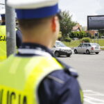 15.06.2018 Kielce. Konkurs na najlepszego policjanta świętokrzyskiej drogówki. Policjanci kierują ruchem na skrzyżowaniu ulic Warszawskiej i Orkana / Jarosław Kubalski / Radio Kielce