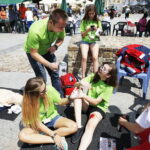 18.06.2018 Kielce. Piknik rodzinny na Rynku podczas którego kwestowano na rzecz dzieci w Syrii / Jarosław Kubalski / Radio Kielce