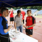 17.06.2018 Kielce. Próby wydolnościowe piłkarzy Korony Kielce na stadionie lekkoatletycznym / Jarosław Kubalski / Radio Kielce