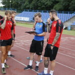 17.06.2018 Kielce. Próby wydolnościowe piłkarzy Korony Kielce na stadionie lekkoatletycznym / Jarosław Kubalski / Radio Kielce