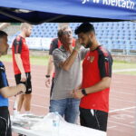 17.06.2018 Kielce. Próby wydolnościowe piłkarzy Korony Kielce na stadionie lekkoatletycznym / Jarosław Kubalski / Radio Kielce