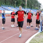 17.06.2018 Kielce. Próby wydolnościowe piłkarzy Korony Kielce na stadionie lekkoatletycznym / Jarosław Kubalski / Radio Kielce