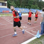 17.06.2018 Kielce. Próby wydolnościowe piłkarzy Korony Kielce na stadionie lekkoatletycznym / Jarosław Kubalski / Radio Kielce