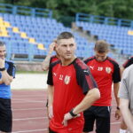 17.06.2018 Kielce. Próby wydolnościowe piłkarzy Korony Kielce na stadionie lekkoatletycznym / Jarosław Kubalski / Radio Kielce
