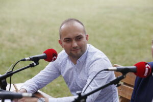 Tokarnia. Studio Polityczne Radia Kielce. Paweł Garbuzik, PSL / Jarosław Kubalski / Radio Kielce