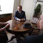 21.06.2018 Kielce. Minister Jan Józef Kasprzyk odwiedził plan zdjęciowy filmu "Kielecka Brygada Piechoty" / Jarosław Kubalski / Radio Kielce