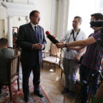 21.06.2018 Kielce. Minister Jan Józef Kasprzyk odwiedził plan zdjęciowy filmu "Kielecka Brygada Piechoty" / Jarosław Kubalski / Radio Kielce