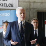 21.06.2018 Kielce. UJK. Wmurowanie kamienia węgielnego pod gmach Centrum Komunikacji Medialnej i Informacji Naukowej. Wicepremier Jarosław Gowin / Jarosław Kubalski / Radio Kielce