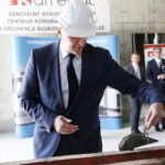 21.06.2018 Kielce. UJK. Wmurowanie kamienia węgielnego pod gmach Centrum Komunikacji Medialnej i Informacji Naukowej. Wicepremier Jarosław Gowin / Jarosław Kubalski / Radio Kielce