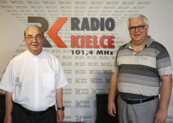 12.06.2018  Radio Kielce. Ks. Kazimierz Długosz i  ks. Ryszard Głowacki / Jarosław Kubalski / Radio Kielce