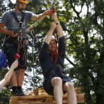 21.06.2018 Kielce. Próby widokowej tyrolki na Kadzielni / Jarosław Kubalski / Radio Kielce