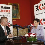 24.06.2018 Sandomierz. Wicepremier Beata Szydło podczas wywiadu dla Radia Kielce / Jarosław Kubalski / Radio Kielce