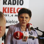 24.06.2018 Sandomierz. Wicepremier Beata Szydło podczas wywiadu dla Radia Kielce / Jarosław Kubalski / Radio Kielce