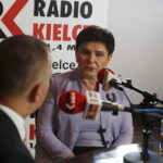 24.06.2018 Sandomierz. Wicepremier Beata Szydło podczas wywiadu dla Radia Kielce / Jarosław Kubalski / Radio Kielce