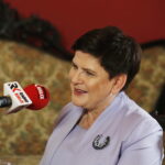 24.06.2018 Sandomierz. Wicepremier Beata Szydło podczas wywiadu dla Radia Kielce / Jarosław Kubalski / Radio Kielce