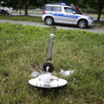 26.06.2018 Kielce. Przewrócona latarnia przy ulicy Jesionowej / Jarosław Kubalski / Radio Kielce