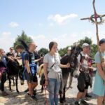 Audycja Raport Dnia z klasztoru na Świętym Krzyżu / Krzysztof Bujnowicz / Radio Kielce