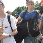 Audycja Raport Dnia z klasztoru na Świętym Krzyżu / Krzysztof Bujnowicz / Radio Kielce