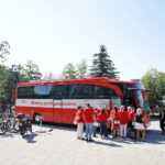 "Samorządowcy dzieciom" zbiórka krwi przed Urzędem Marszałkowskim / Marzena Mąkosa / Radio Kielce