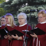 Uroczystości patriotyczne z okazji 100 rocznicy odzyskania niepodległości. Występ Chóru z parafii pw. Najświętszego Serca Jezusowego w Radomiu  / Marzena Mąkosa / Radio Kielce