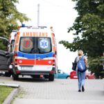 Wypadek na drodze nr 74. Zderzenie autokaru przewożącego dzieci z samochodem przewożącym kruszywo / Marzena Mąkosa / Radio Kielce