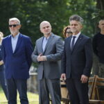 74. rocznica udanego zamachu na Franza Wittka. Oficjalne uroczystości przy pomniku na ulicy Solnej. Na zdjęciu: Marek Maciągowski - dyrektor naukowy Ośrodka Myśli Patriotycznej