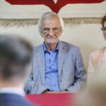 Spotkanie wicemarszałka i szefa klubu parlamentarnego PiS, Ryszarda Terleckiego z mieszkańcami Gnojna. Na zdjęciu: Ryszard Terlecki - wicemarszałek PiS / Marzena Mąkosa / Radio Kielce