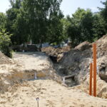 Budowa nowej niecki fontanny przy skrzyżowaniu Źródłowej z Sandomierską / Marzena Mąkosa / Radio Kielce