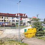 Budowa nowej niecki fontanny przy skrzyżowaniu Źródłowej z Sandomierską / Marzena Mąkosa / Radio Kielce