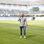 Festyn edukacyjny dla dzieci. Paweł Jańczyk - rzecznik prasowy Korony Kielce / Marzena Mąkosa / Radio Kielce