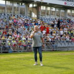 Festyn edukacyjny dla dzieci. Paweł Jańczyk - rzecznik prasowy Korony Kielce / Marzena Mąkosa / Radio Kielce