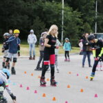 Grupowa jazda na rolkach / Marzena Mąkosa / Radio Kielce